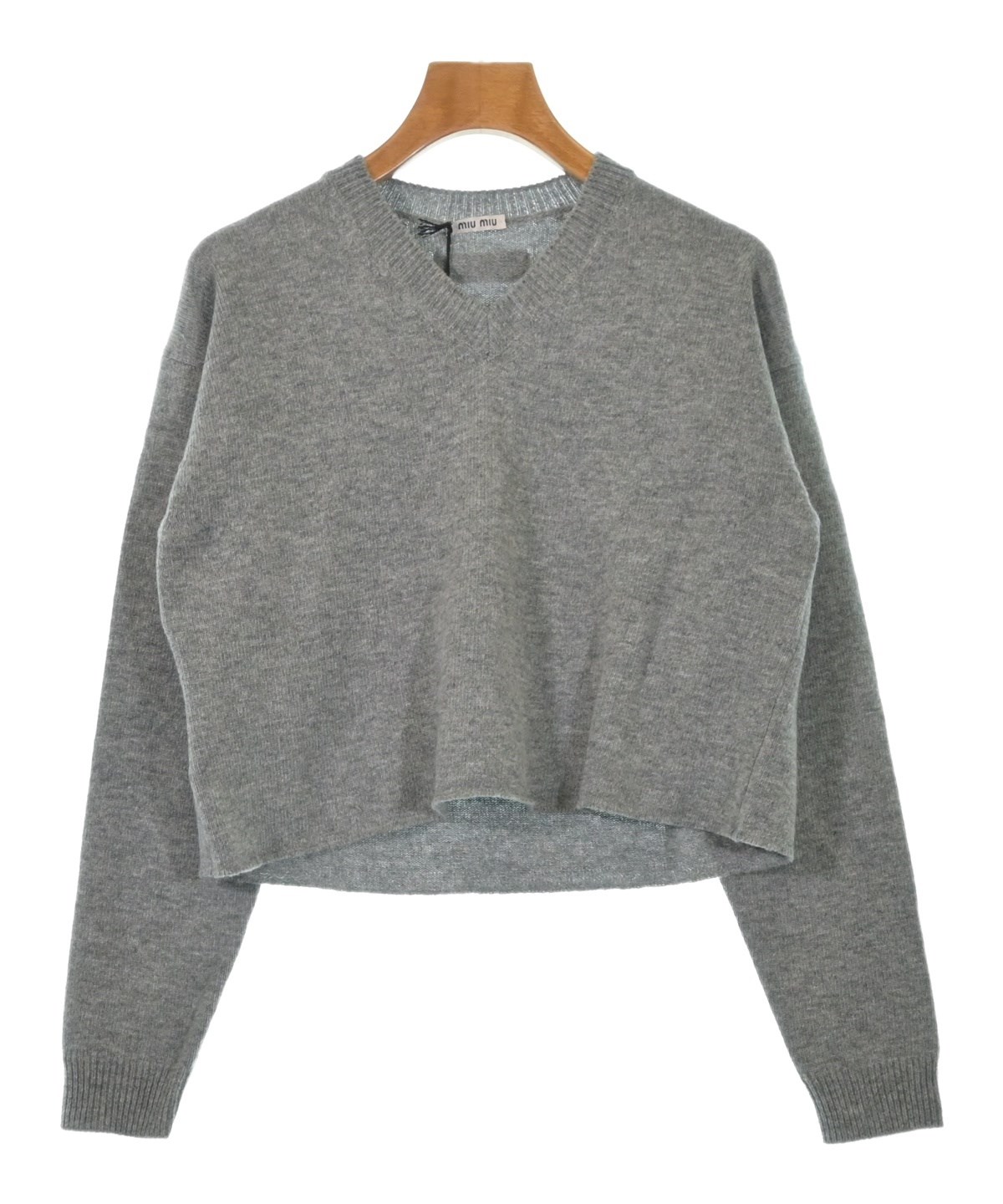 ミュウミュウニット Miu Miu（ミュウミュウ）ニット・セーター グレー サイズ:38(S位