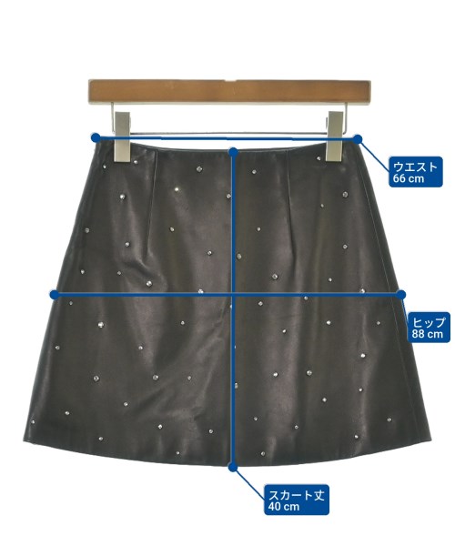 Miu Miu（ミュウミュウ）ミニスカート 黒 サイズ:38(S位) レディース/2200629825147