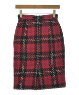 Miu Miu（ミュウミュウ）ひざ丈スカート 赤 サイズ:36(XS位) レディース/2200630148013
