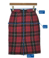 Miu Miu（ミュウミュウ）ひざ丈スカート 赤 サイズ:36(XS位) レディース/2200630148013