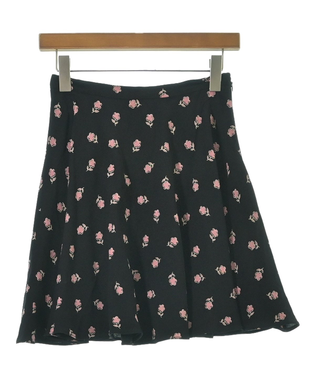 ミュウミュウスカート サイズ38 Miu Miu（ミュウミュウ）ミニスカート 黒 サイズ:38(S位) レディース