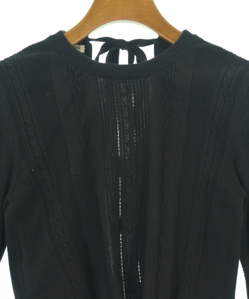 Miu Miu（ミュウミュウ）ニット・セーター 黒 サイズ:36(XS位) レディース/2200623753101