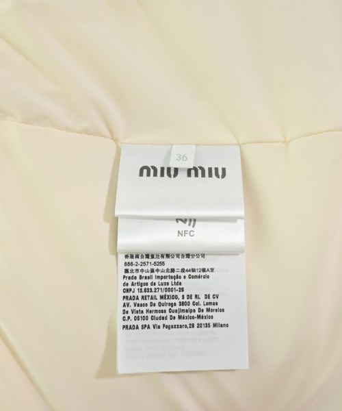 Miu Miu（ミュウミュウ）ダウンジャケット/ダウンベスト ピンク サイズ:36(XS位) レディース/2200631421016
