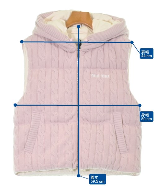 Miu Miu（ミュウミュウ）ダウンジャケット/ダウンベスト ピンク サイズ:36(XS位) レディース/2200631421016