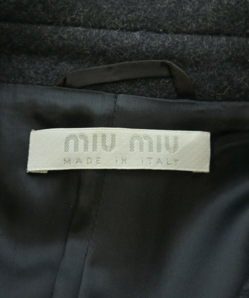 Miu Miu（ミュウミュウ）チェスターコート グレー サイズ:38(S位) レディース/2200632208012