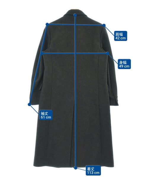 Miu Miu（ミュウミュウ）チェスターコート グレー サイズ:38(S位) レディース/2200632208012