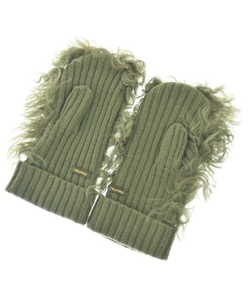 Miu Miu（ミュウミュウ）手袋 カーキ サイズ:- レディース/2200632303151