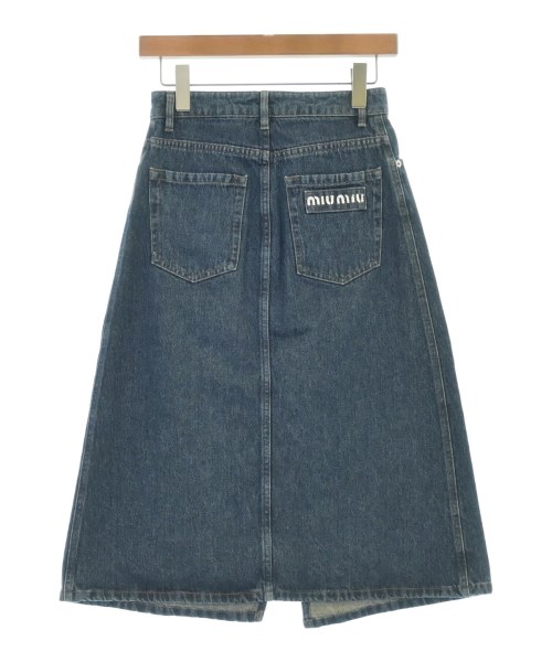 Miu Miu（ミュウミュウ）ひざ丈スカート 青 サイズ:36(XS位) レディース/2200620871143