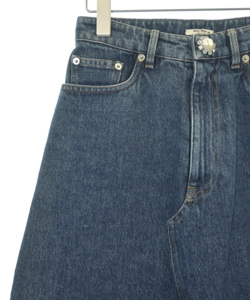 Miu Miu（ミュウミュウ）ひざ丈スカート 青 サイズ:36(XS位) レディース/2200620871143