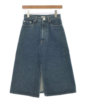 Miu Miu（ミュウミュウ）ひざ丈スカート 青 サイズ:36(XS位