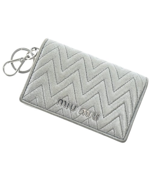 Miu Miu（ミュウミュウ）カードケース シルバー サイズ:- レディース/2200633032159
