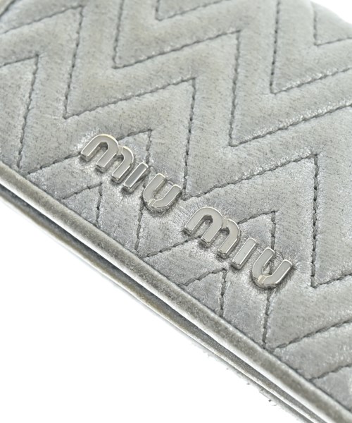 Miu Miu（ミュウミュウ）カードケース シルバー サイズ:- レディース/2200633032159