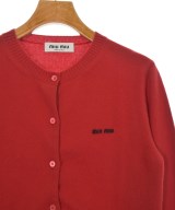 Miu Miu（ミュウミュウ）カーディガン 赤 サイズ:38(S位) レディース/2200633079062