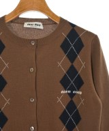 Miu Miu（ミュウミュウ）カーディガン 茶 サイズ:40(M位) レディース/2200633079086