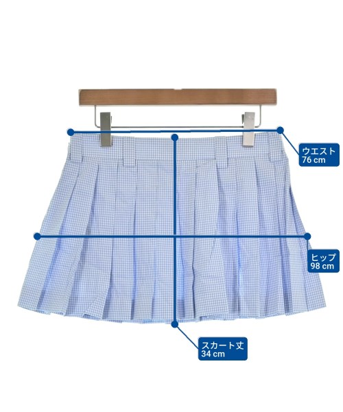 Miu Miu（ミュウミュウ）ミニスカート 青 サイズ:40(M位) レディース/2200634130090