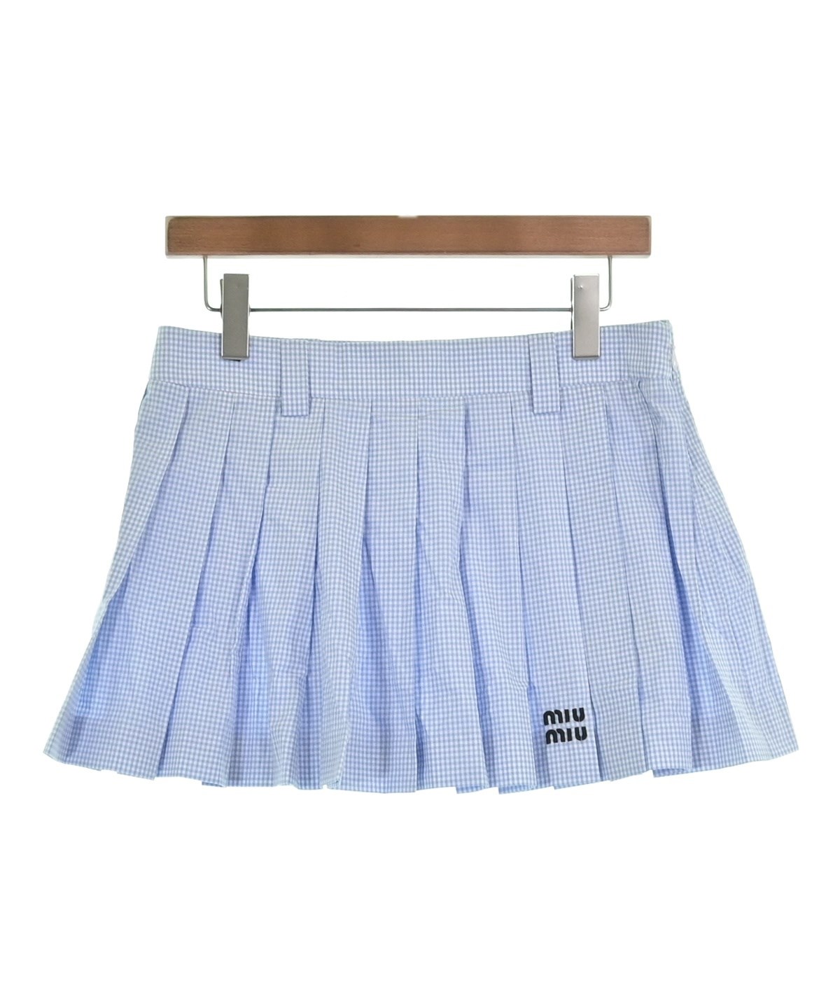 Miu Miu（ミュウミュウ）ミニスカート 青 サイズ:40(M位) レディース