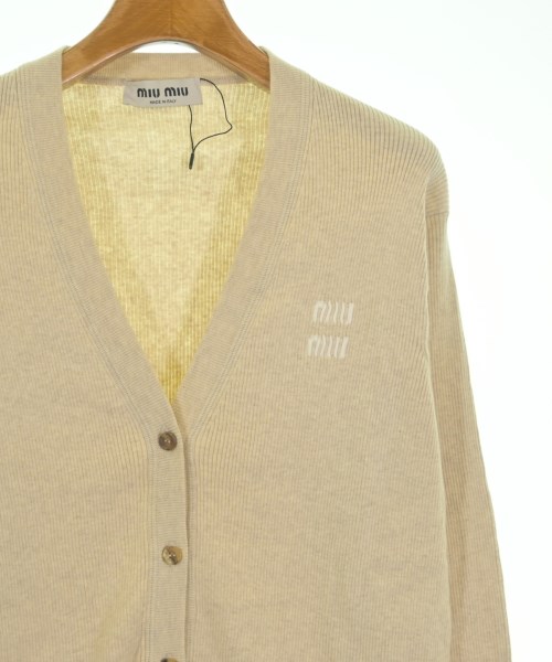 Miu Miu（ミュウミュウ）カーディガン ベージュ サイズ:38(S位) レディース/2200634130120