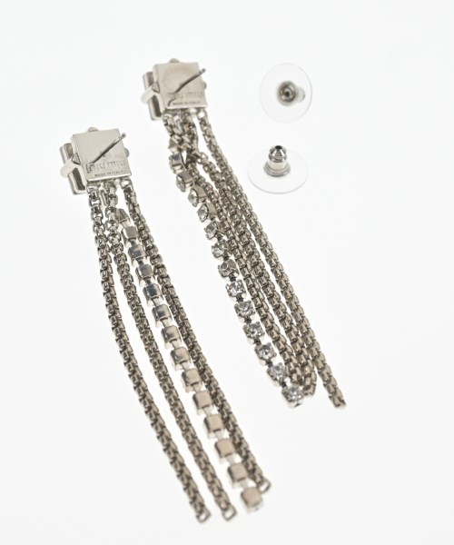 Miu Miu（ミュウミュウ）ピアス シルバー サイズ:- レディース/2200634130199