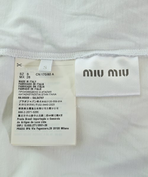 Miu Miu（ミュウミュウ）Tシャツ・カットソー 青 サイズ:S レディース/2200634421020