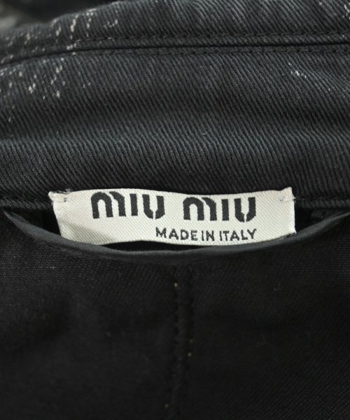 Miu Miu（ミュウミュウ）デニムジャケット 黒 サイズ:38(S位) レディース/2200610218057