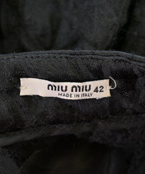 Miu Miu（ミュウミュウ）ひざ丈スカート 黒 サイズ:42(M位) レディース/2200610923036