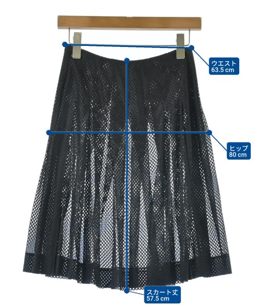 Miu Miu（ミュウミュウ）ひざ丈スカート 黒 サイズ:-(S位) レディース/2200610923067