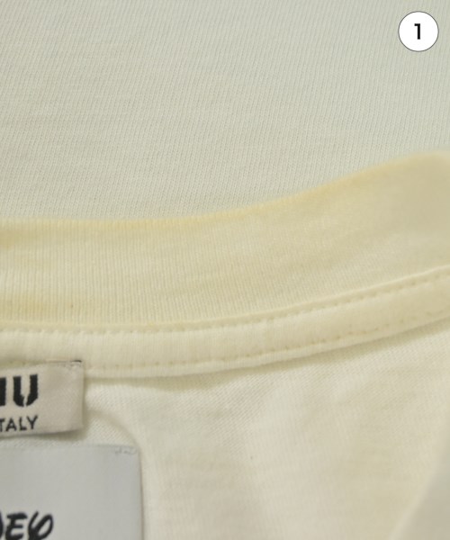 Miu Miu（ミュウミュウ）Tシャツ・カットソー 白 サイズ:M レディース/2200613725057