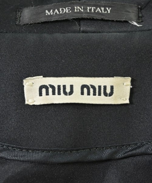 Miu Miu（ミュウミュウ）テーラードジャケット 黒 サイズ:38(S位) レディース/2200614547047