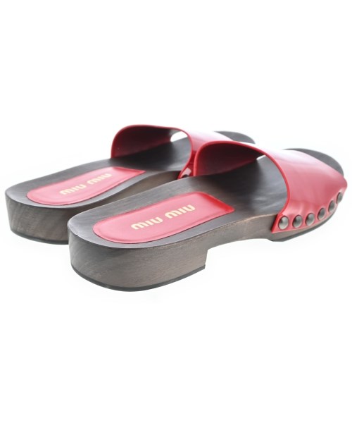 Miu Miu（ミュウミュウ）サンダル 赤 サイズ:EU38(24.5cm位) レディース/2200615061023