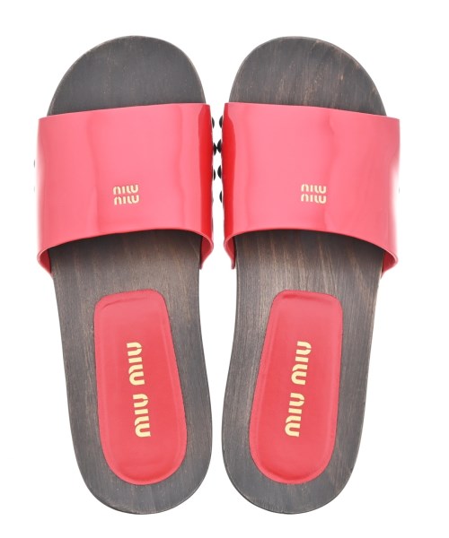 Miu Miu（ミュウミュウ）サンダル 赤 サイズ:EU38(24.5cm位) レディース/2200615061023