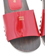Miu Miu（ミュウミュウ）サンダル 赤 サイズ:EU38(24.5cm位) レディース/2200615061023