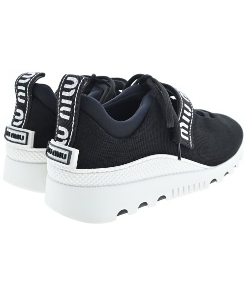 Miu Miu（ミュウミュウ）スニーカー 黒 サイズ:EU38 1/2(25cm位) レディース/2200608208015