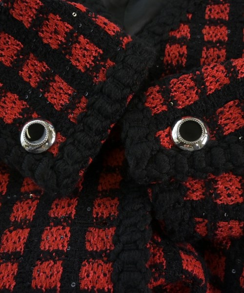 Miu Miu（ミュウミュウ）ノーカラージャケット 赤 サイズ:38(S位) レディース/2200618242016