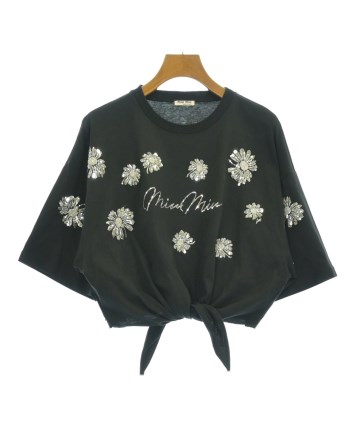 Miu Miu（ミュウミュウ）Tシャツ・カットソー 黒 サイズ:S レディース
