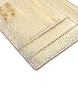 Miu Miu（ミュウミュウ）カードケース ゴールド サイズ:- レディース/2200597214790