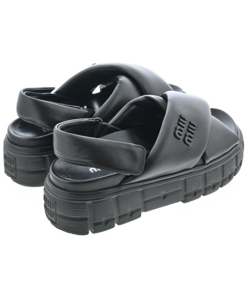 Miu Miu（ミュウミュウ）サンダル 黒 サイズ:EU35(21.5cm位) レディース/2200611834027
