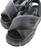 Miu Miu（ミュウミュウ）サンダル 黒 サイズ:EU35(21.5cm位) レディース/2200611834027