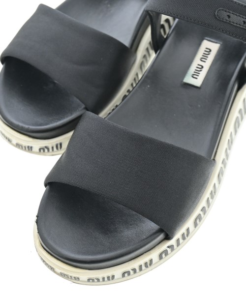 Miu Miu（ミュウミュウ）サンダル 黒 サイズ:EU35 1/2(22cm位) レディース/2200611834034
