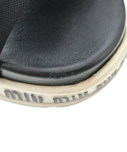 Miu Miu（ミュウミュウ）サンダル 黒 サイズ:EU35 1/2(22cm位) レディース/2200611834034
