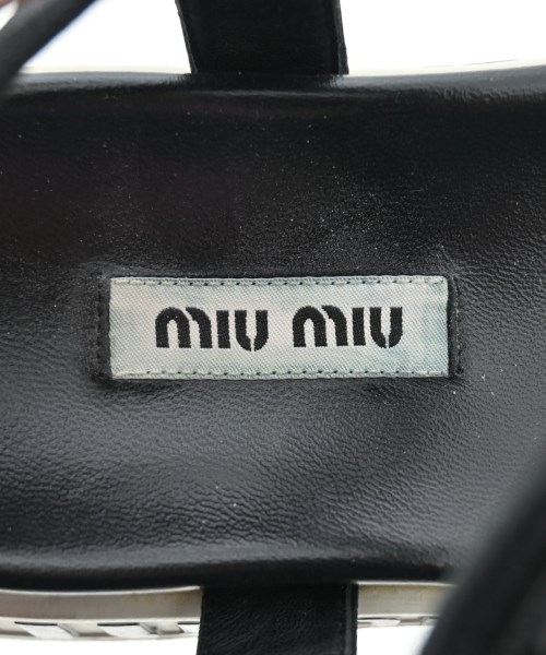 Miu Miu（ミュウミュウ）サンダル 黒 サイズ:EU35 1/2(22cm位) レディース/2200611834034