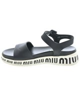 Miu Miu（ミュウミュウ）サンダル 黒 サイズ:EU35 1/2(22cm位) レディース/2200611834034