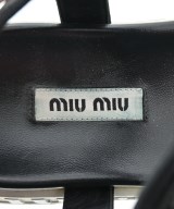 Miu Miu（ミュウミュウ）サンダル 黒 サイズ:EU35 1/2(22cm位) レディース/2200611834034
