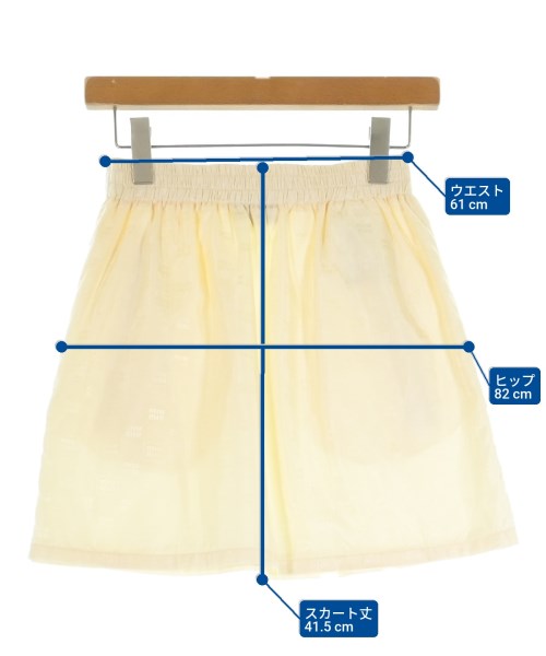 Miu Miu（ミュウミュウ）ミニスカート 白 サイズ:40(M位) レディース/2200611834072