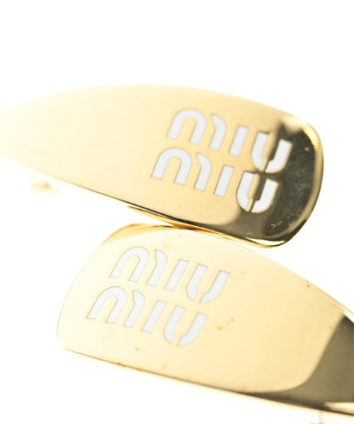 Miu Miu（ミュウミュウ）ヘアアクセサリー ゴールド サイズ:- レディース/2200619517113