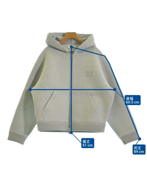 Miu Miu（ミュウミュウ）パーカー グレー サイズ:S レディース/2200619400019