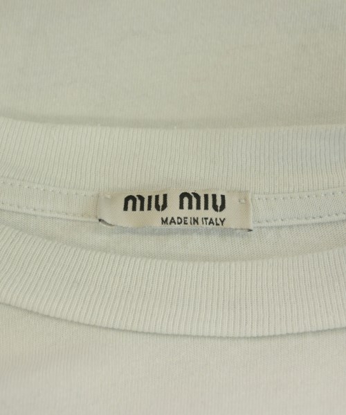 Miu Miu（ミュウミュウ）Tシャツ・カットソー 白 サイズ:XS レディース/2200619693077