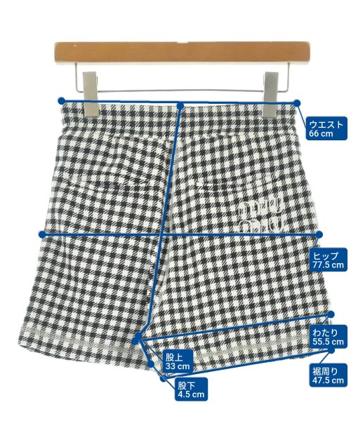 Miu Miu（ミュウミュウ）ショートパンツ 白 サイズ:36(XS位) レディース/2200620662079