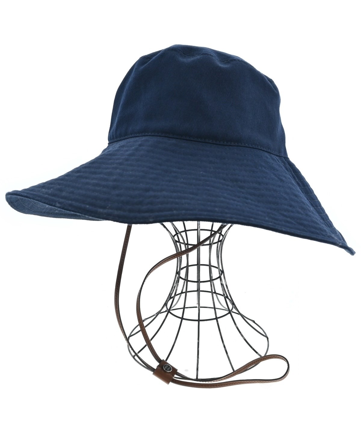 Miu Miu（ミュウミュウ）ハット 紺 サイズ:M レディース/2200598440020