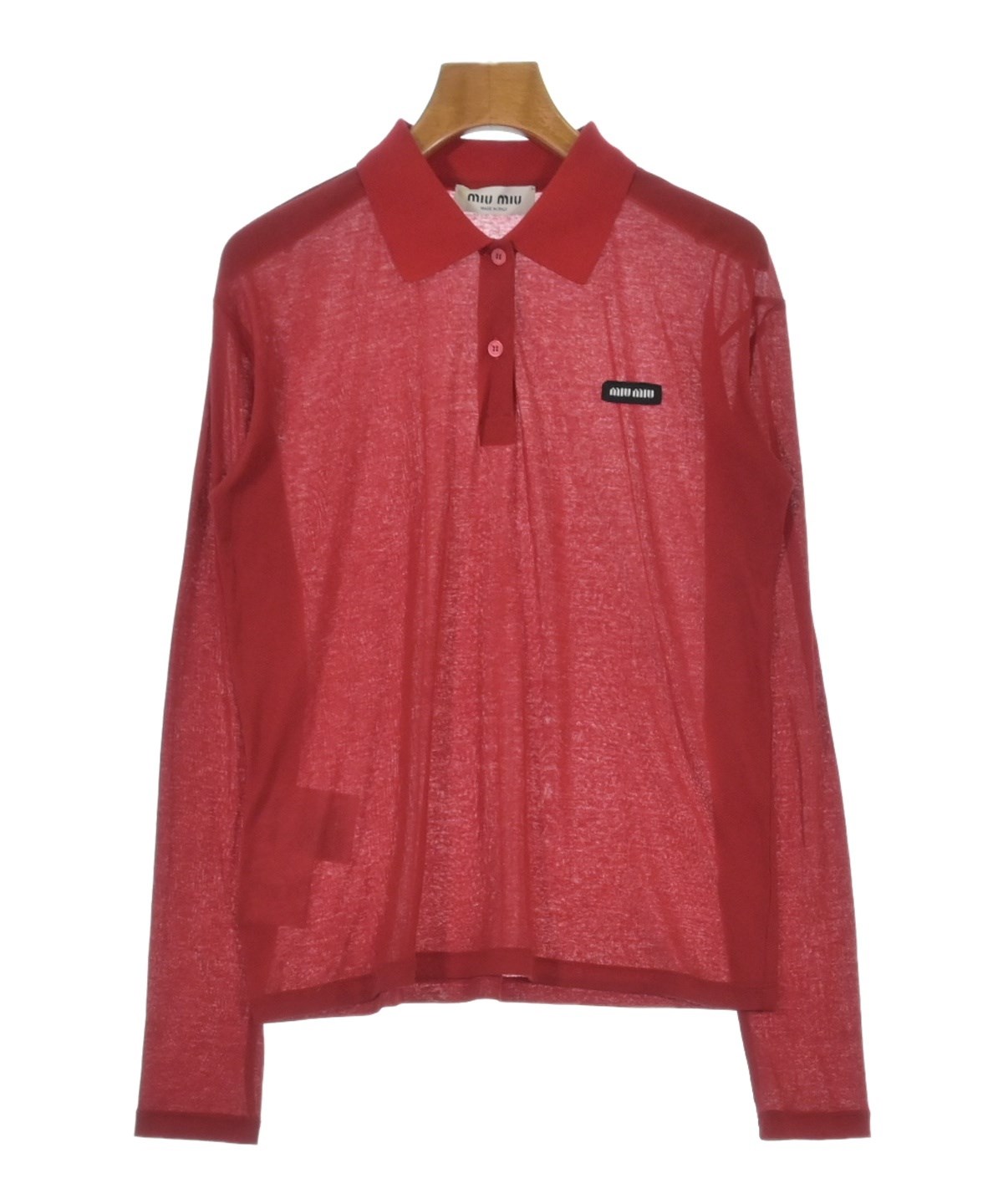 Miu Miu（ミュウミュウ）ポロシャツ 赤 サイズ:XS レディース