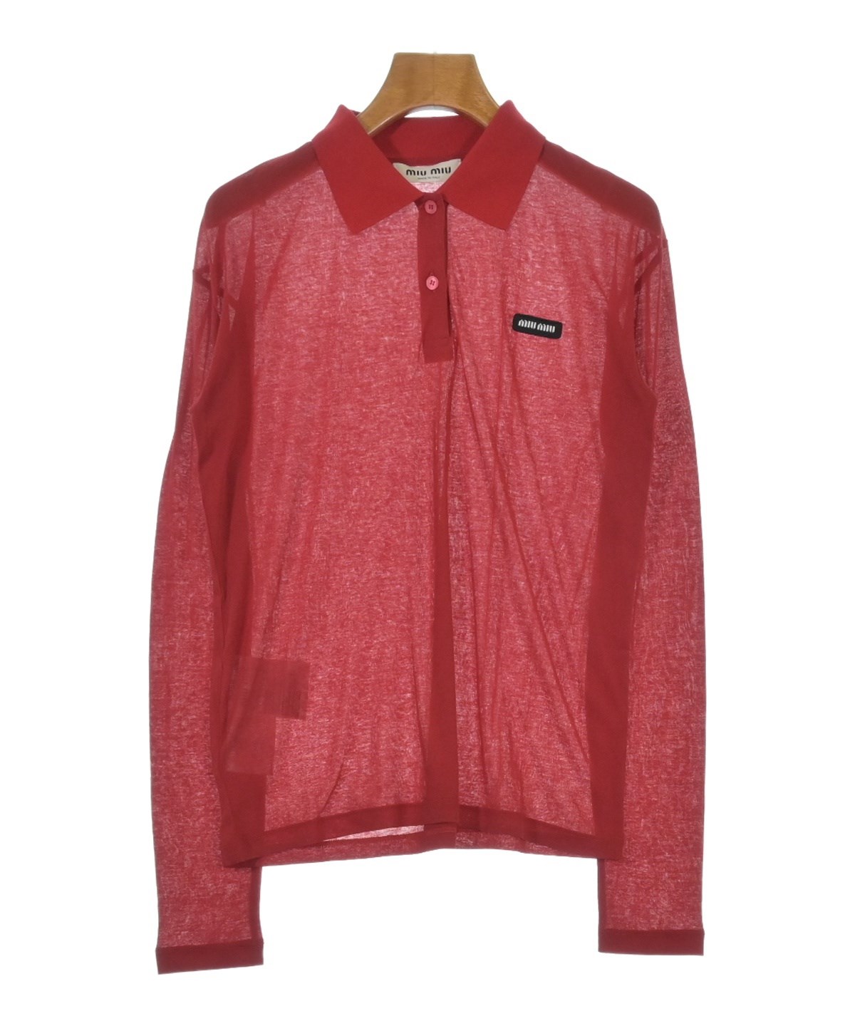 Miu Miu（ミュウミュウ）ポロシャツ 赤 サイズ:XS レディース